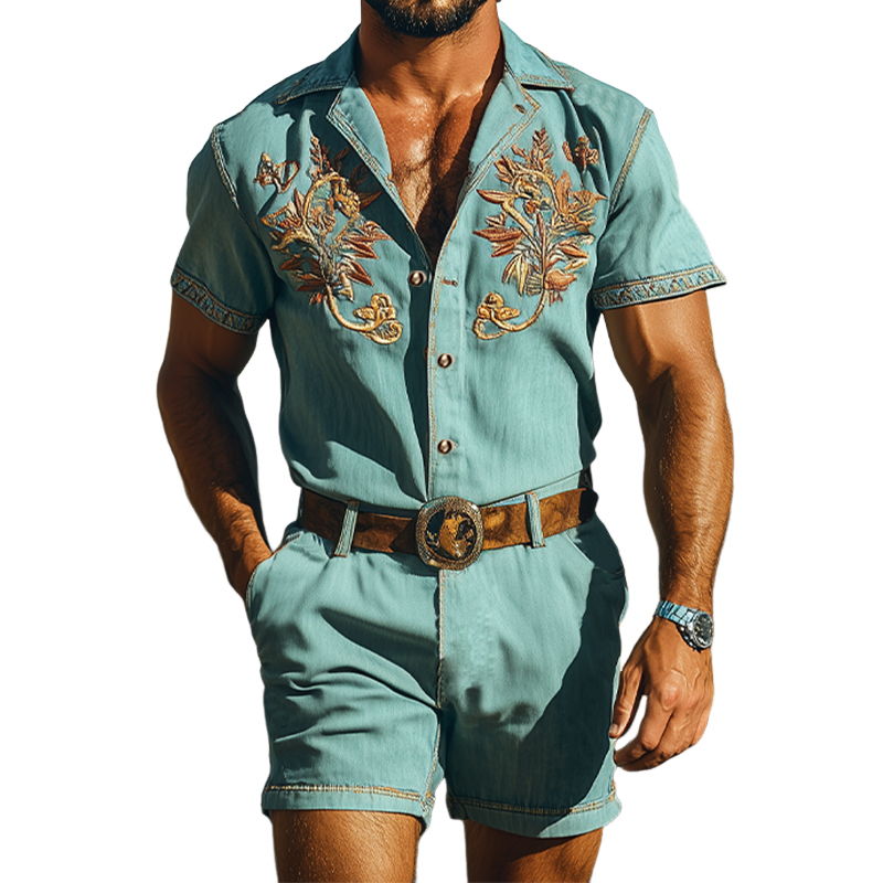 JAX | WESTERN EMBROIDERY JUMPSUIT
