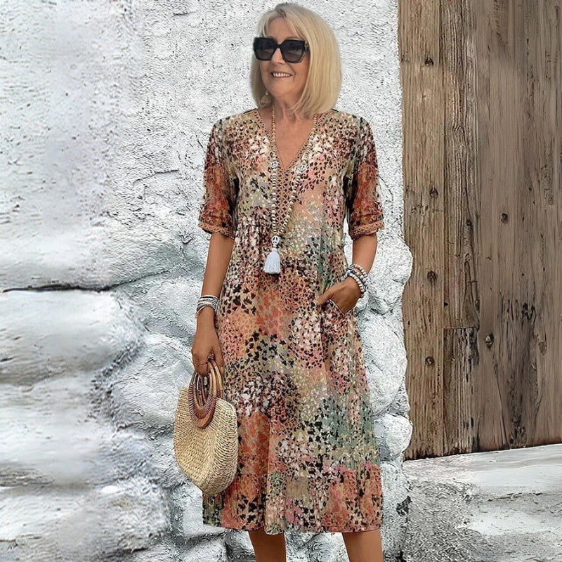 OLIVIA | VIBRANT MIDI DRESS