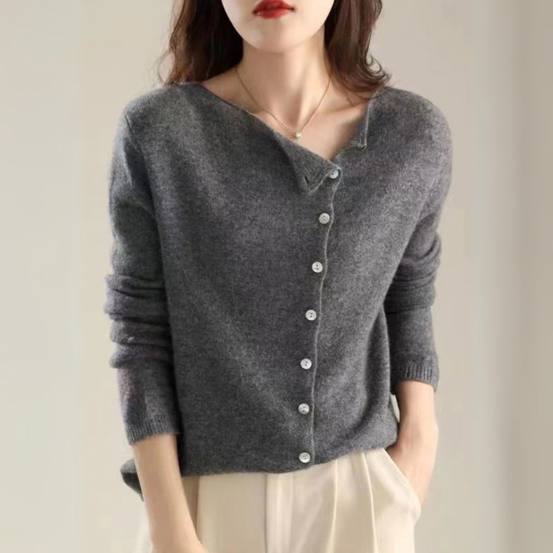SIA | CLASSIC CREW NECK CARDIGAN