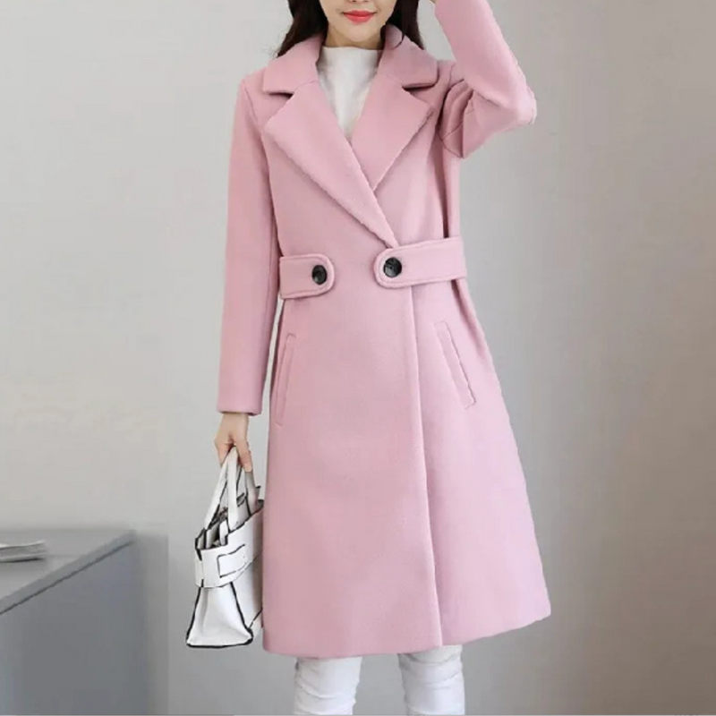 LUNA | BELTED ELEGANCE LUXE COAT