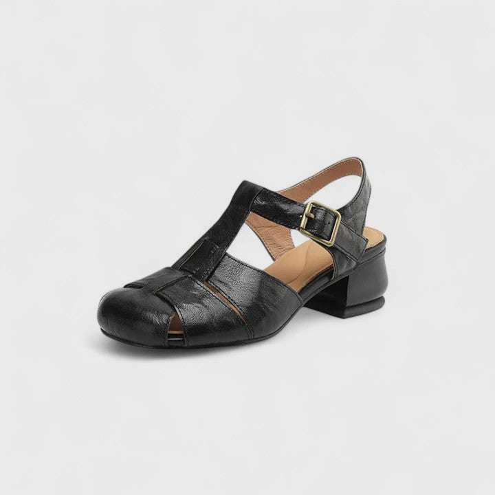 MARGOT | CUT OUT LEATHER SANDALS