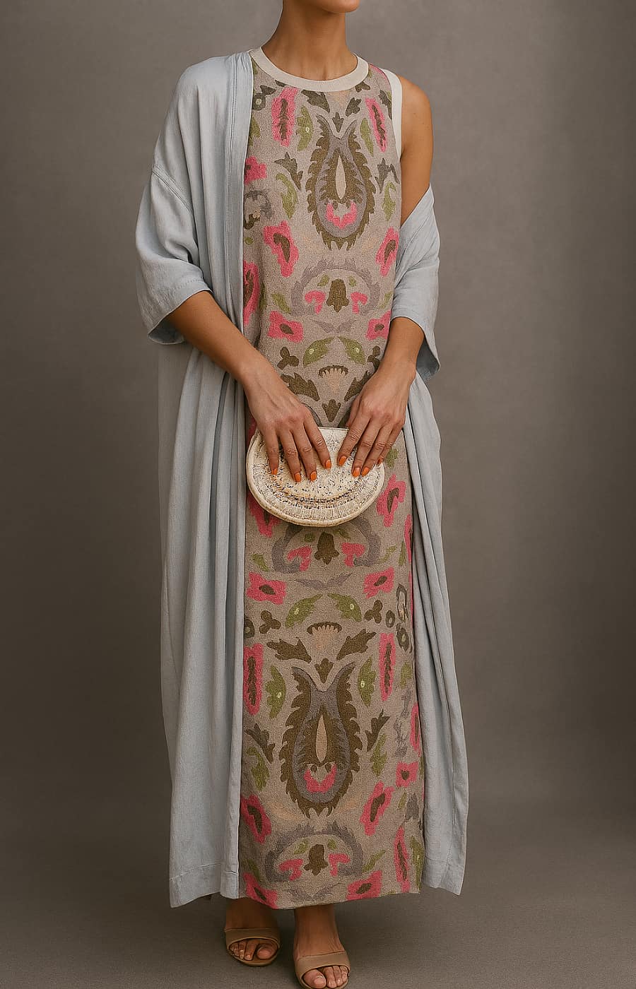 HARPER | DRESS WITH MATCHING SHAWL