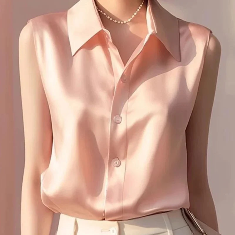MIRANDA | SATIN SUMMER BLOUSE