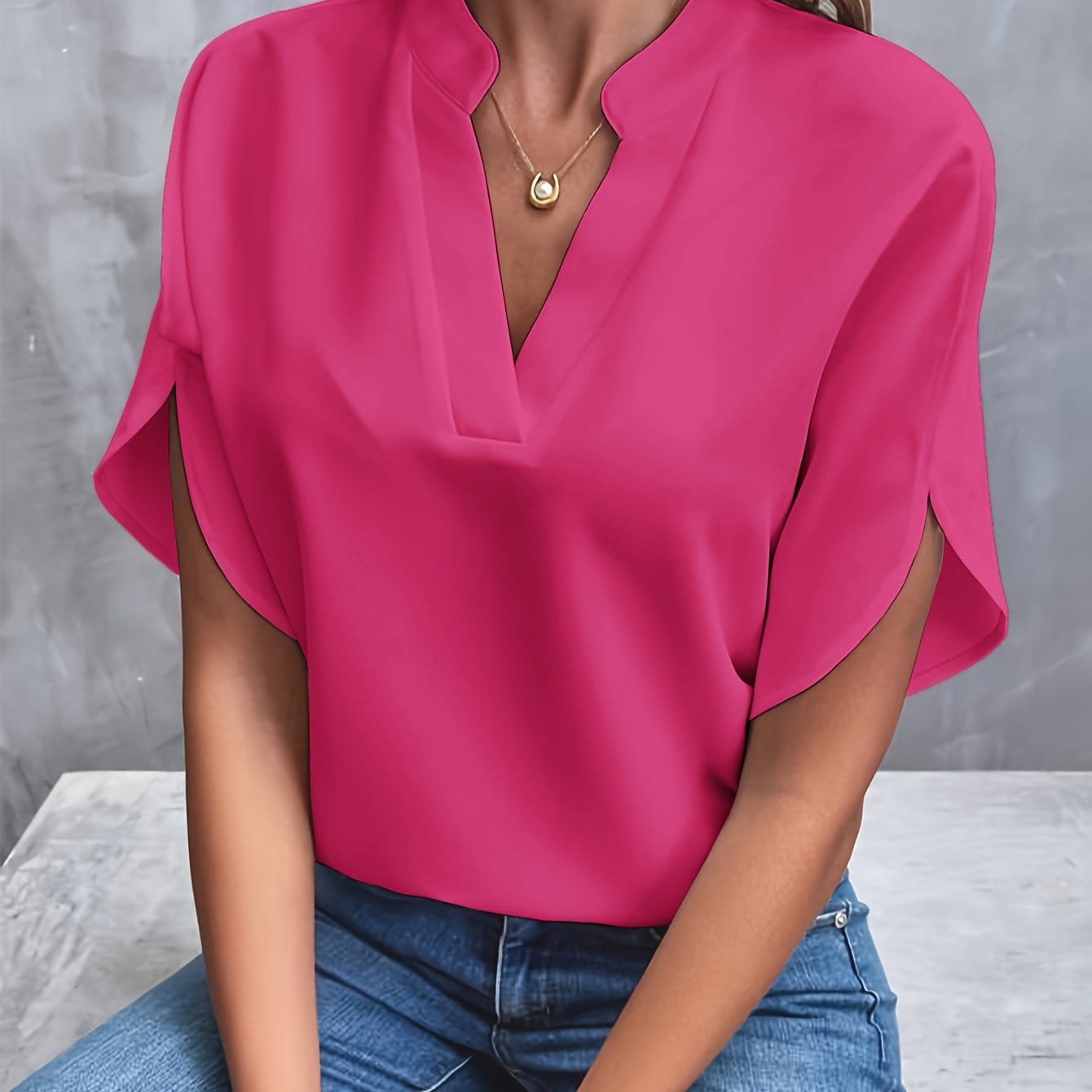 SOPHIE | DRAPED BLOUSE