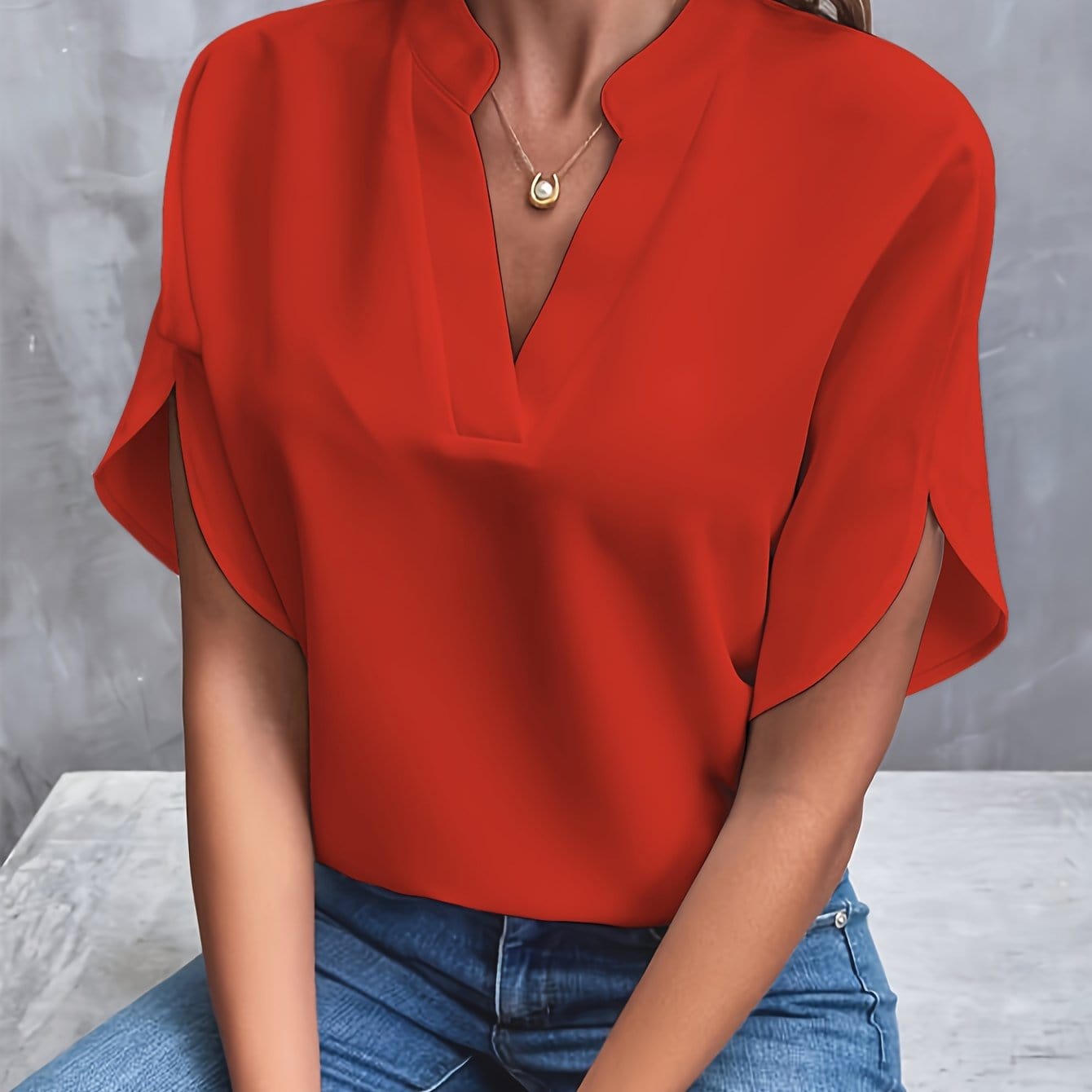 SOPHIE | DRAPED BLOUSE