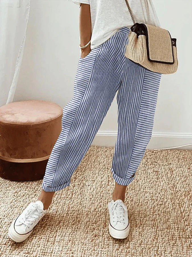 ABIGAIL | STRIPED TROUSERS