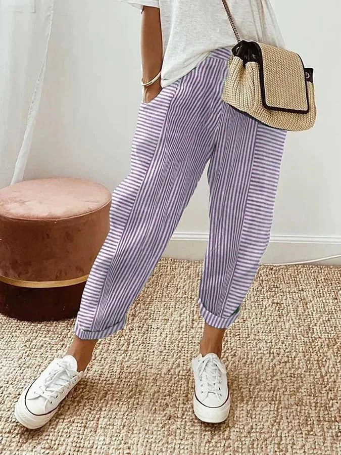 ABIGAIL | STRIPED TROUSERS