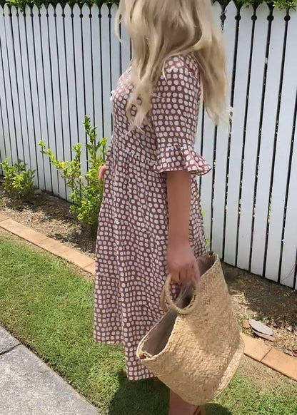 MATILDA | SHORT SLEEVE MIDI DRESS