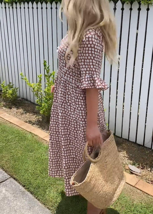 MATILDA | SHORT SLEEVE MIDI DRESS