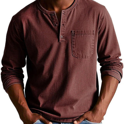 LUKE | CASUAL HENLEY STYLE SHIRT
