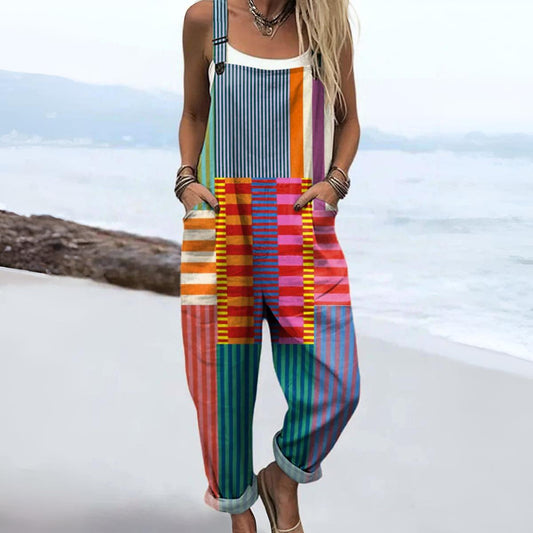 JARRAH | RAINBOW STRIPES JUMPSUIT