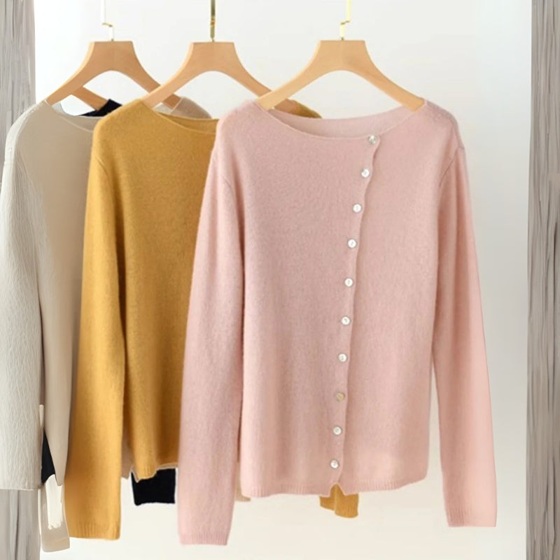 SIA | CLASSIC CREW NECK CARDIGAN