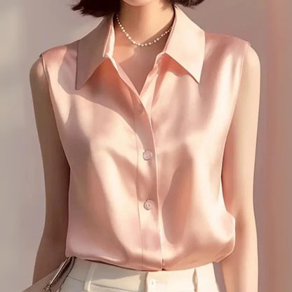 MIRANDA | SATIN SUMMER BLOUSE