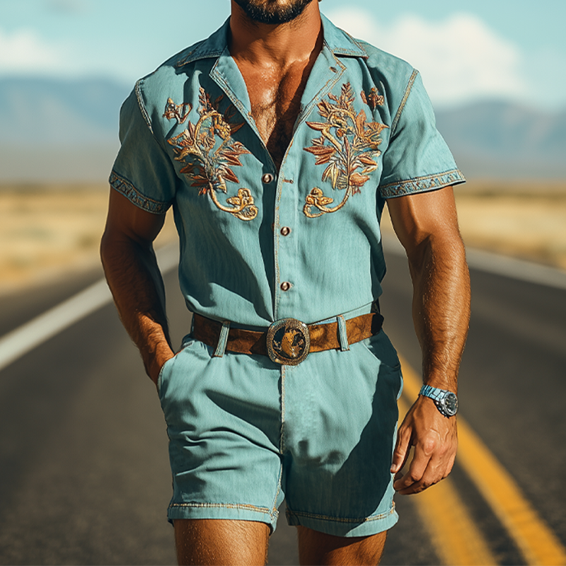 JAX | WESTERN EMBROIDERY JUMPSUIT