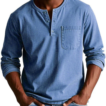 LUKE | CASUAL HENLEY STYLE SHIRT