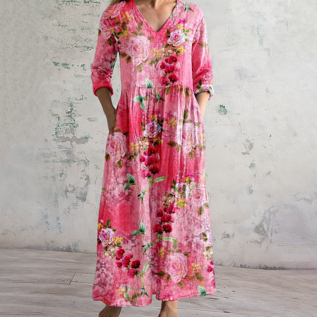 KIAH | FLORAL MAXI DRESS