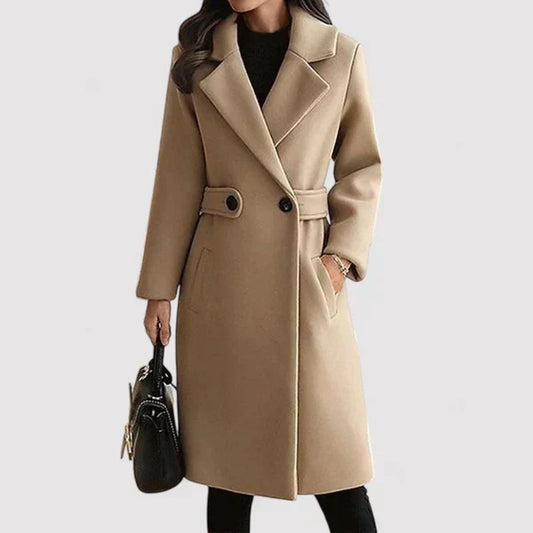 LUNA | BELTED ELEGANCE LUXE COAT