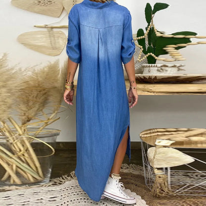 ZOE | V NECK MAXI DRESS