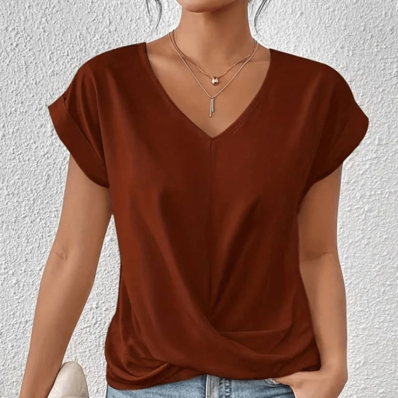 ISLA | TUCKING V-NECK TOP