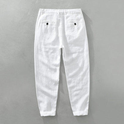 PAUL | LINEN STRAIGHT TROUSERS