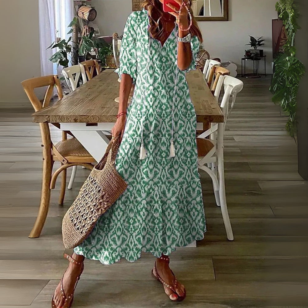 ELSA | BOHO V‑NECK STYLE DRESS