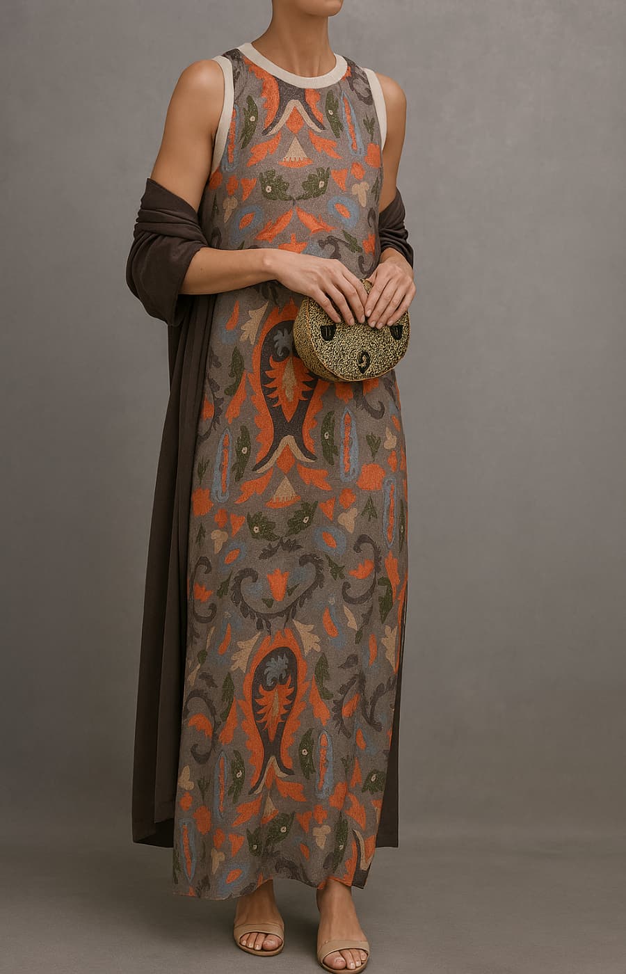 HARPER | DRESS WITH MATCHING SHAWL