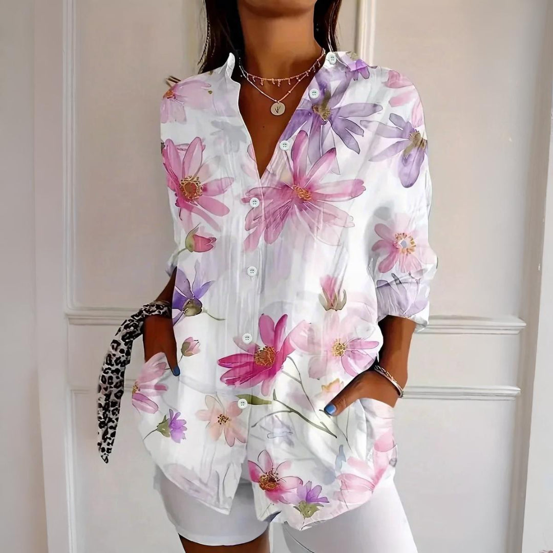 MATILDA | COLORFUL PATTERN BLOUSE