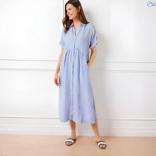 POPPY | FLATTERING STRIPED DRESS