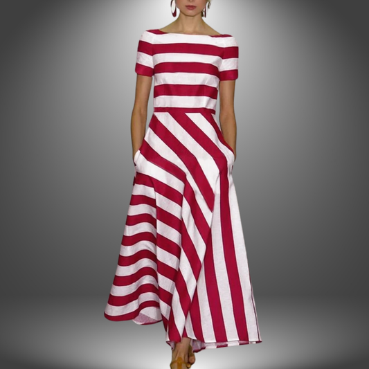 JASMINE | FLOWY STRIPED DRESS