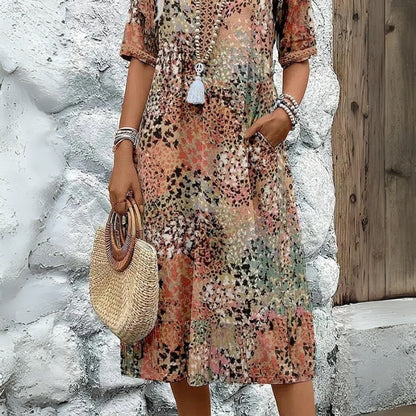 OLIVIA | VIBRANT MIDI DRESS