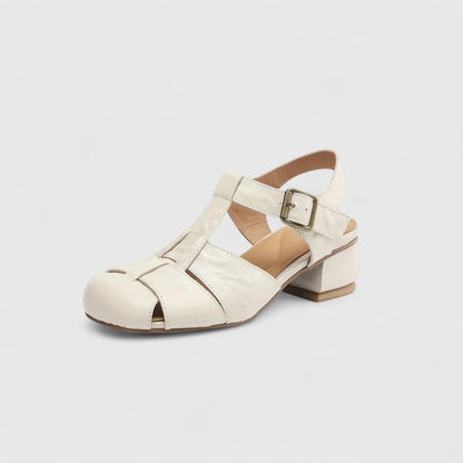 MARGOT | CUT OUT LEATHER SANDALS