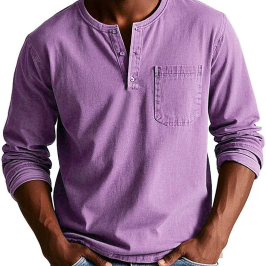 LUKE | CASUAL HENLEY STYLE SHIRT