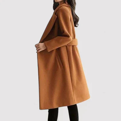 LUNA | BELTED ELEGANCE LUXE COAT