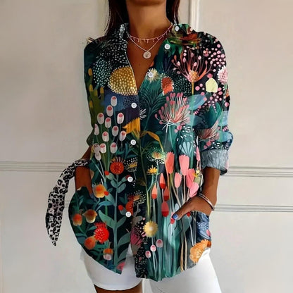 MATILDA | COLORFUL PATTERN BLOUSE