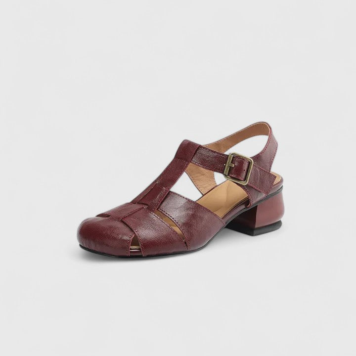 MARGOT | CUT OUT LEATHER SANDALS