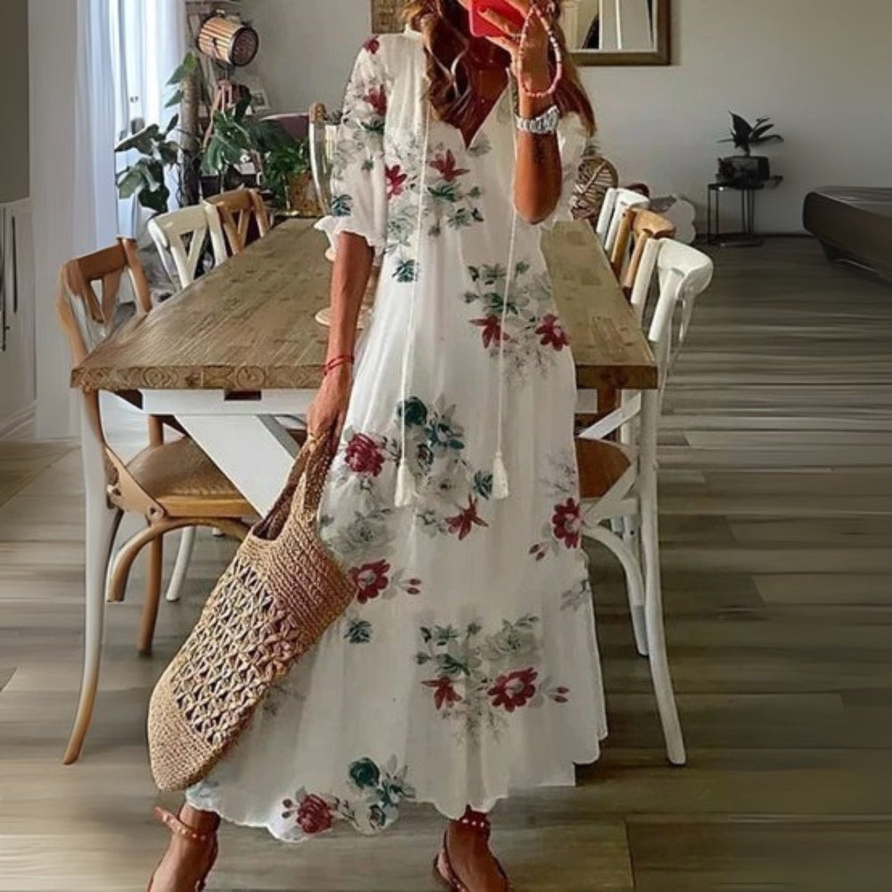 ELSA | BOHO V‑NECK STYLE DRESS