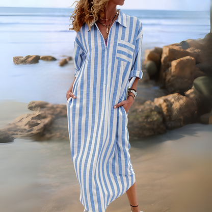 ASH | ELEGANT STRIPED DRESS