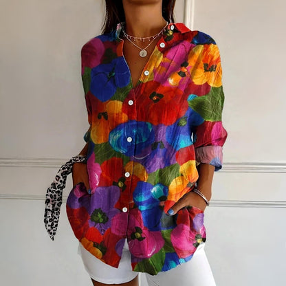 MATILDA | COLORFUL PATTERN BLOUSE