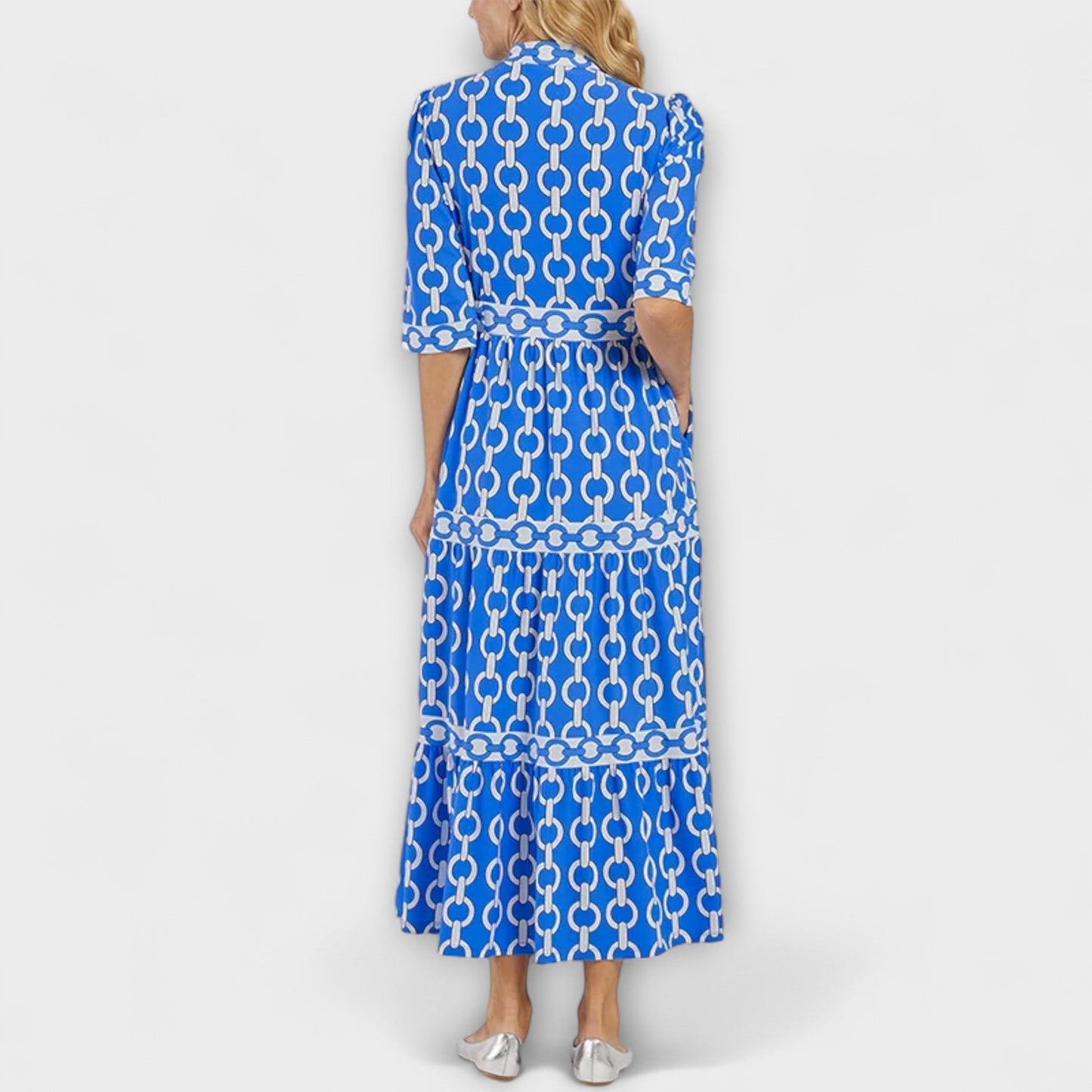 EVELYN | MIDI PATTERN DRESS