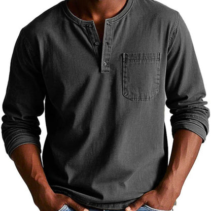 LUKE | CASUAL HENLEY STYLE SHIRT