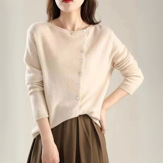 SIA | CLASSIC CREW NECK CARDIGAN