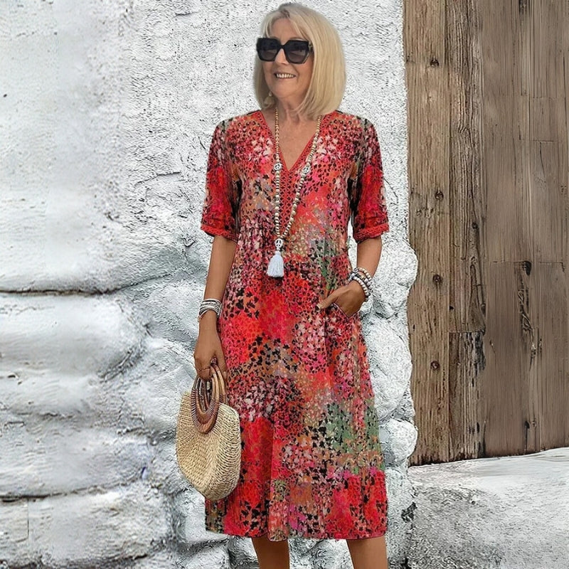 OLIVIA | VIBRANT MIDI DRESS