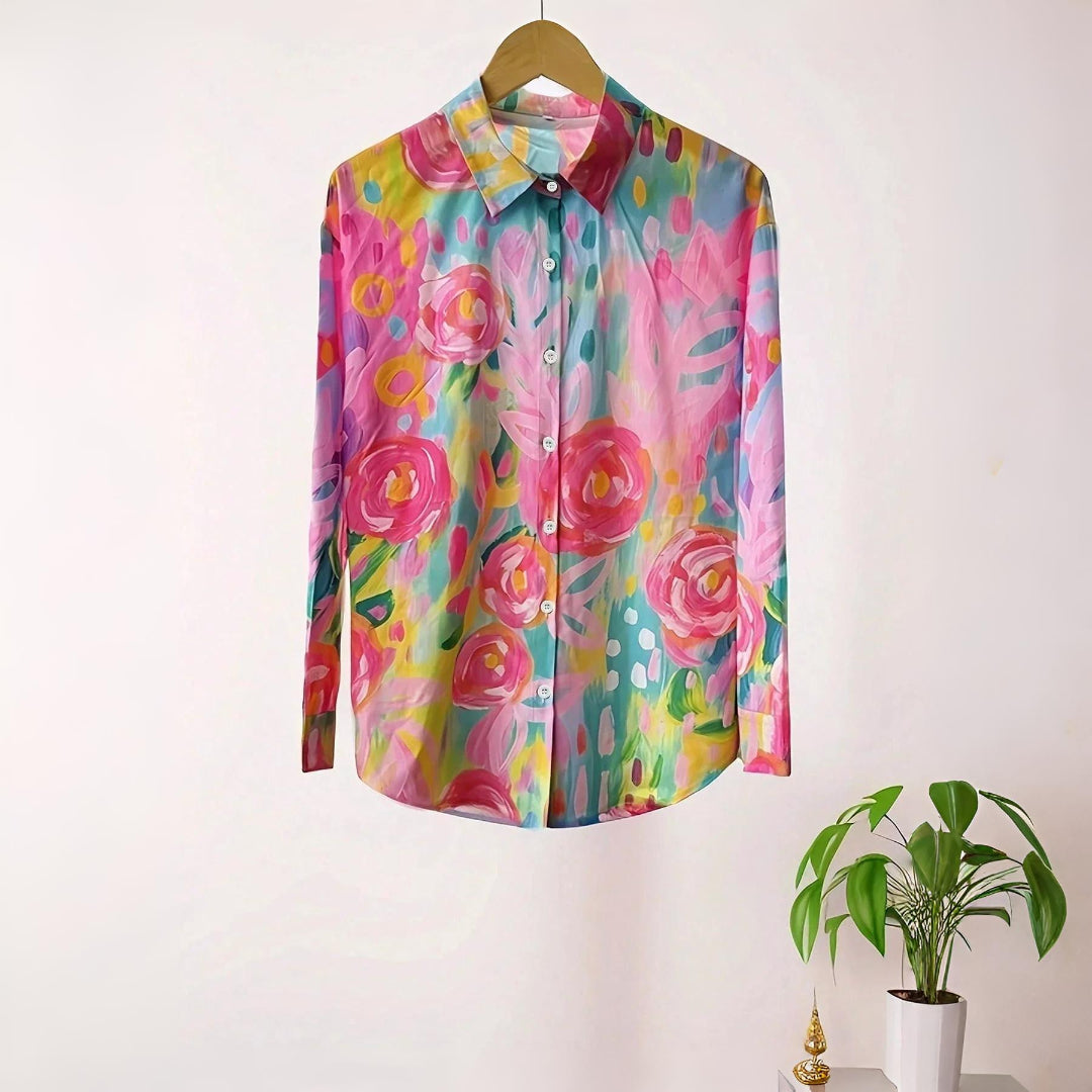 MATILDA | COLORFUL PATTERN BLOUSE