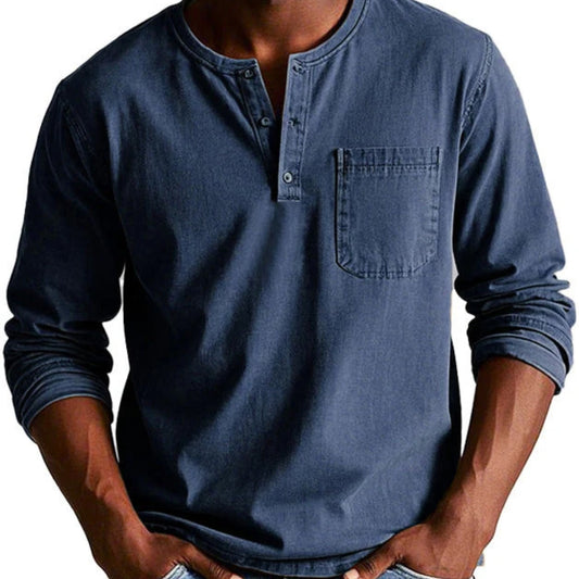 LUKE | CASUAL HENLEY STYLE SHIRT