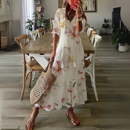 ELSA | BOHO V‑NECK STYLE DRESS