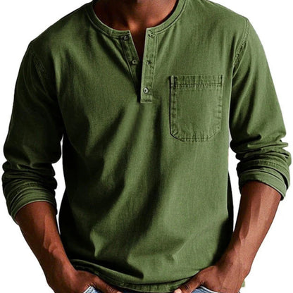 LUKE | CASUAL HENLEY STYLE SHIRT