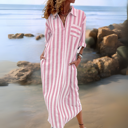 ASH | ELEGANT STRIPED DRESS
