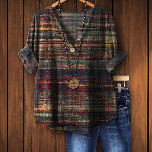 EVELYN | VINTAGE COLORFUL BLOUSE