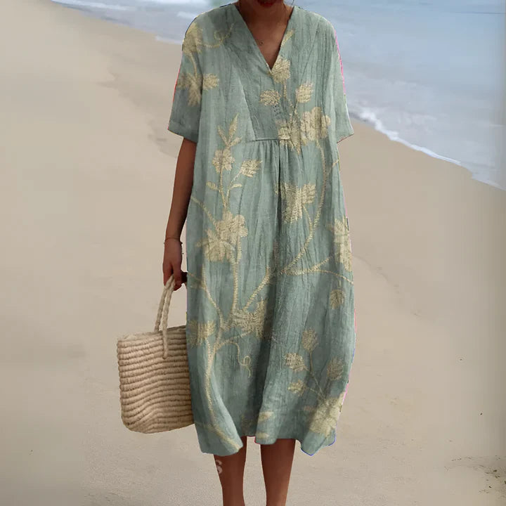 TAYA | ELEGANT GEOMETRIC DRESS