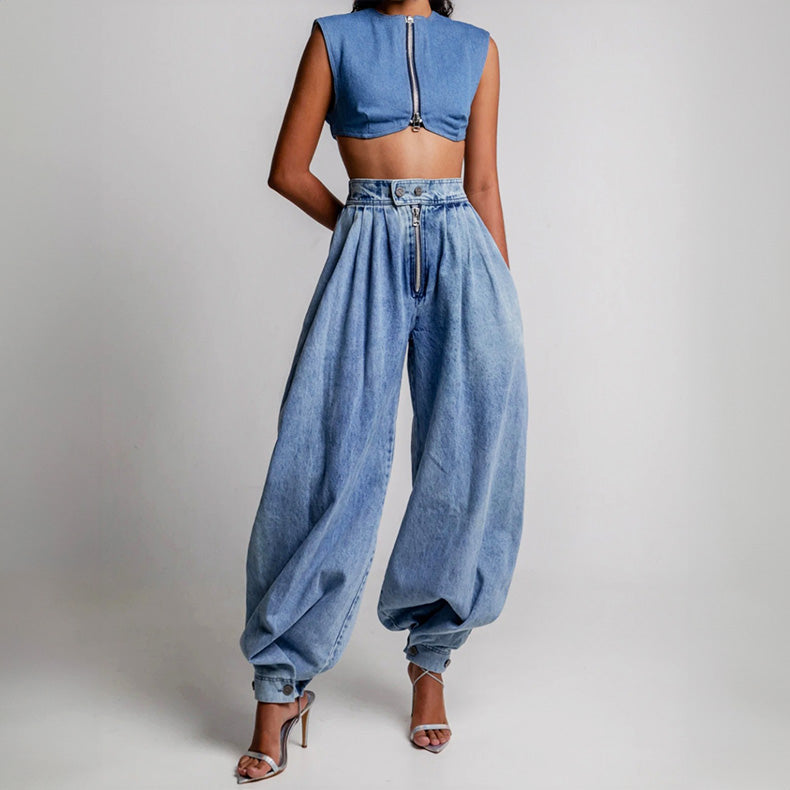 REBEL | DENIM BALLOON JEANS
